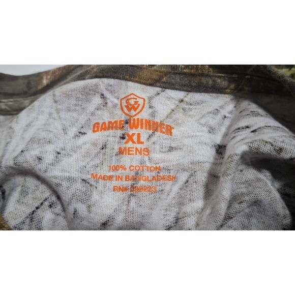 GAME WINNER MENS XL CAMOUFLAGE T SHIRT LOT WETLANDS AND FOREST CAMO - Picture 5 of 8